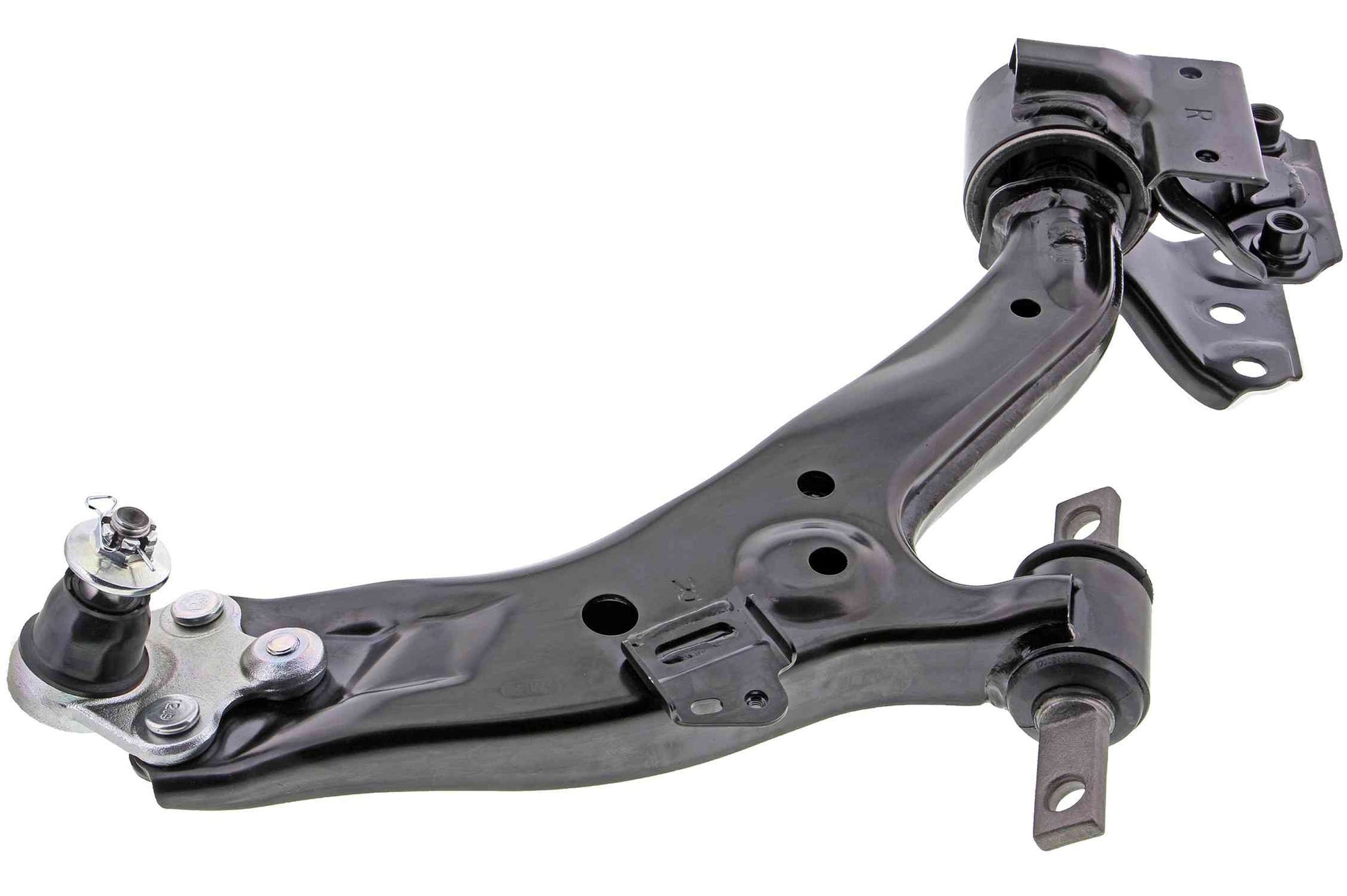 Side View of Front Right Suspension Control Arm and Ball Joint Assembly MEVOTECH CMS601174