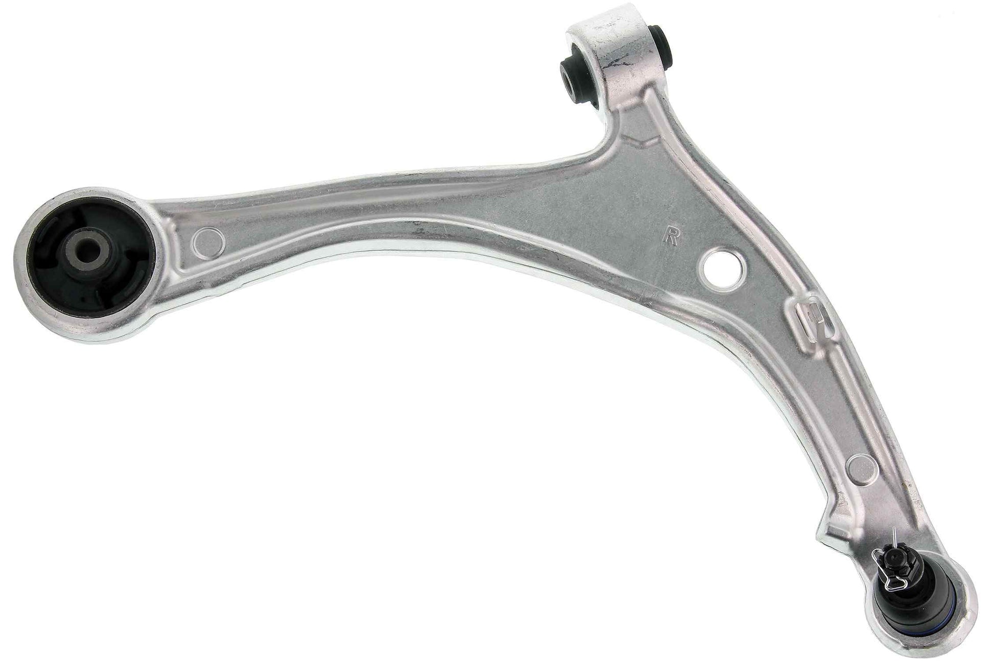 Front View of Front Right Suspension Control Arm and Ball Joint Assembly MEVOTECH CMS601187