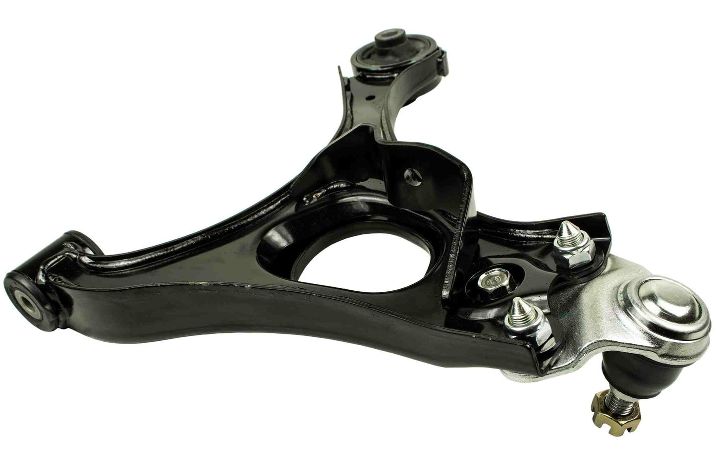 Back View of Front Left Suspension Control Arm and Ball Joint Assembly MEVOTECH CMS601189