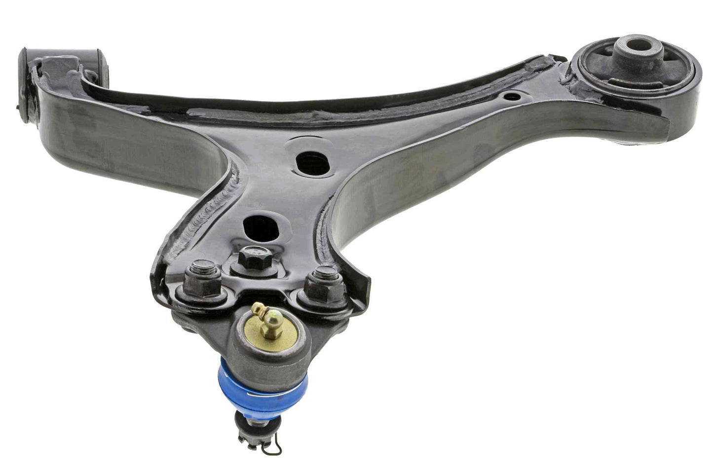 Bottom View of Front Left Suspension Control Arm and Ball Joint Assembly MEVOTECH CMS601207