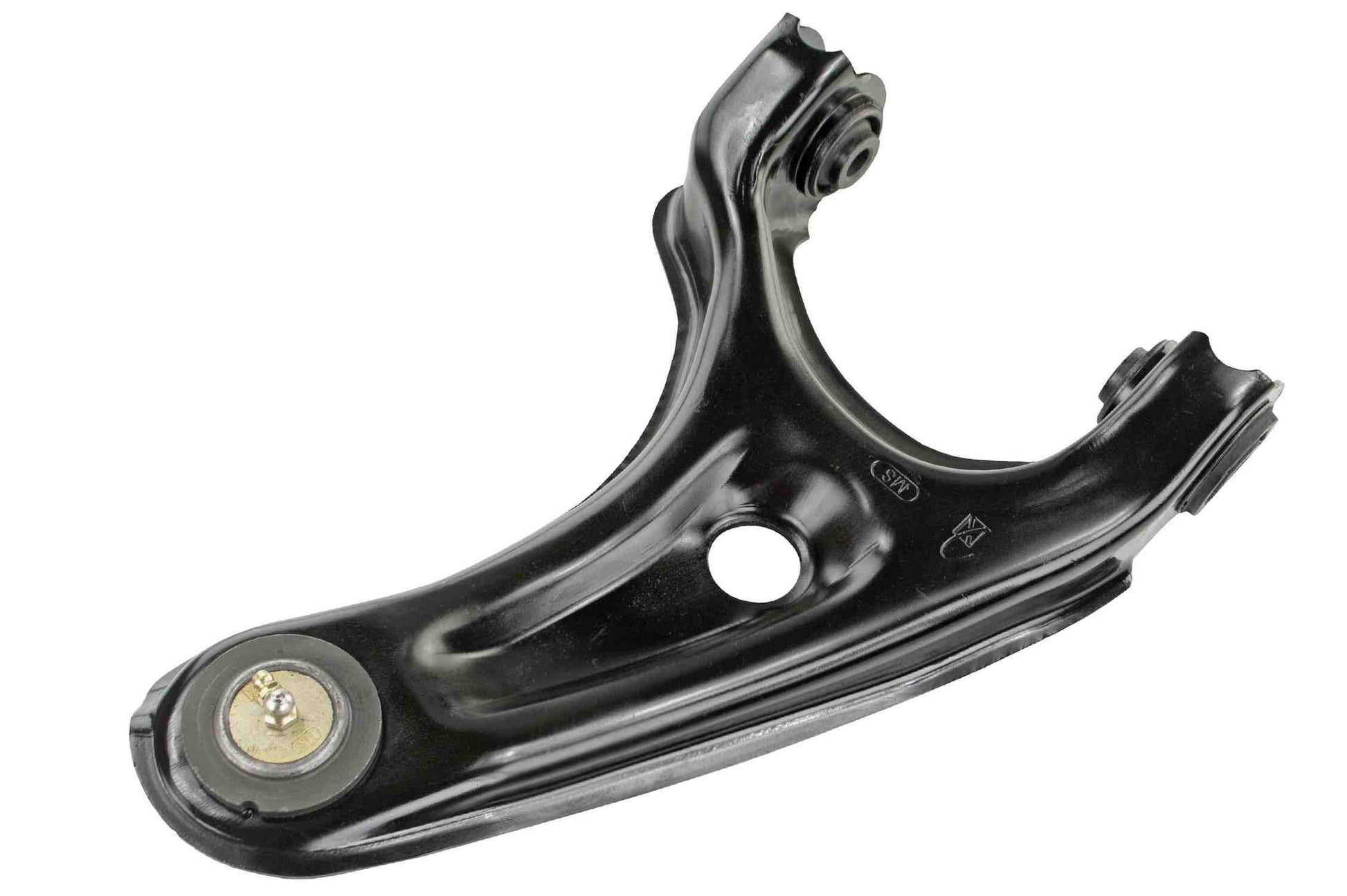 Back View of Rear Upper Right Suspension Control Arm and Ball Joint Assembly MEVOTECH CMS601232