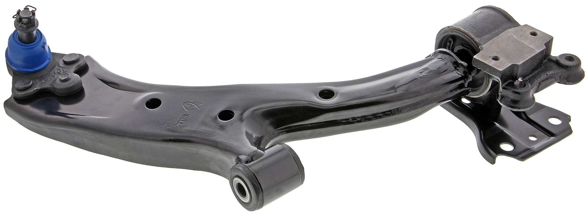 Side View of Front Right Suspension Control Arm and Ball Joint Assembly MEVOTECH CMS601260