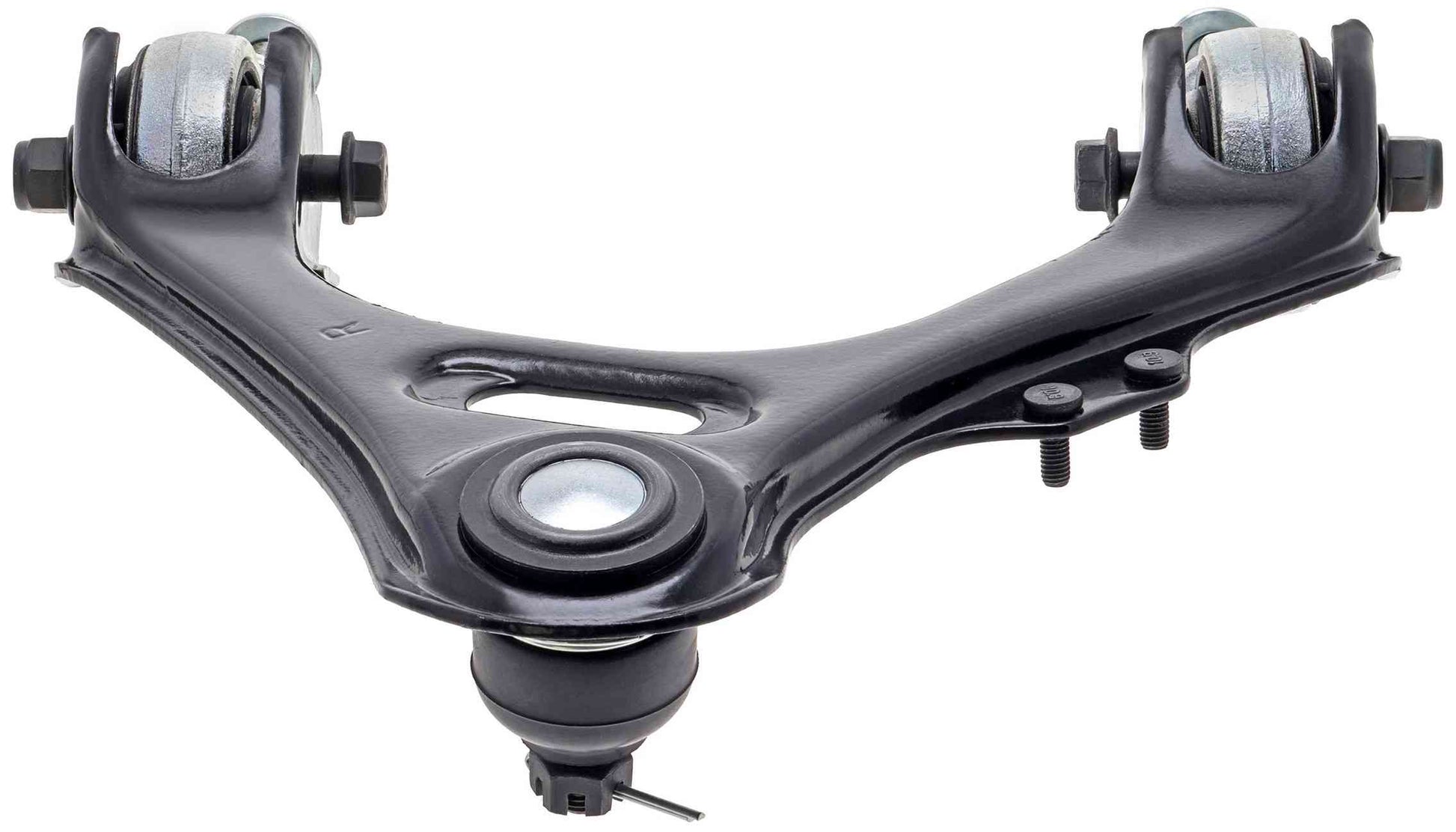 Bottom View of Front Upper Right Suspension Control Arm and Ball Joint Assembly MEVOTECH CMS60127