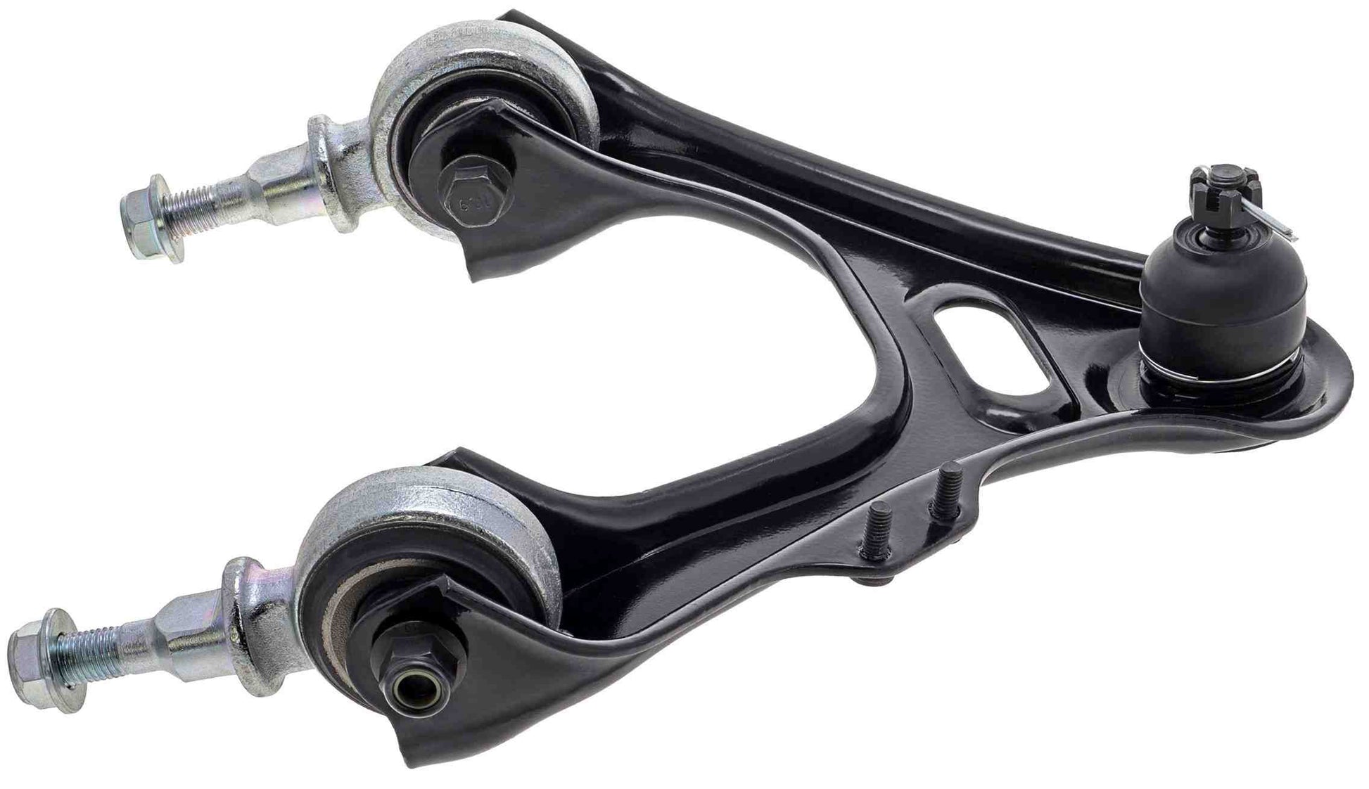 Side View of Front Upper Right Suspension Control Arm and Ball Joint Assembly MEVOTECH CMS60127