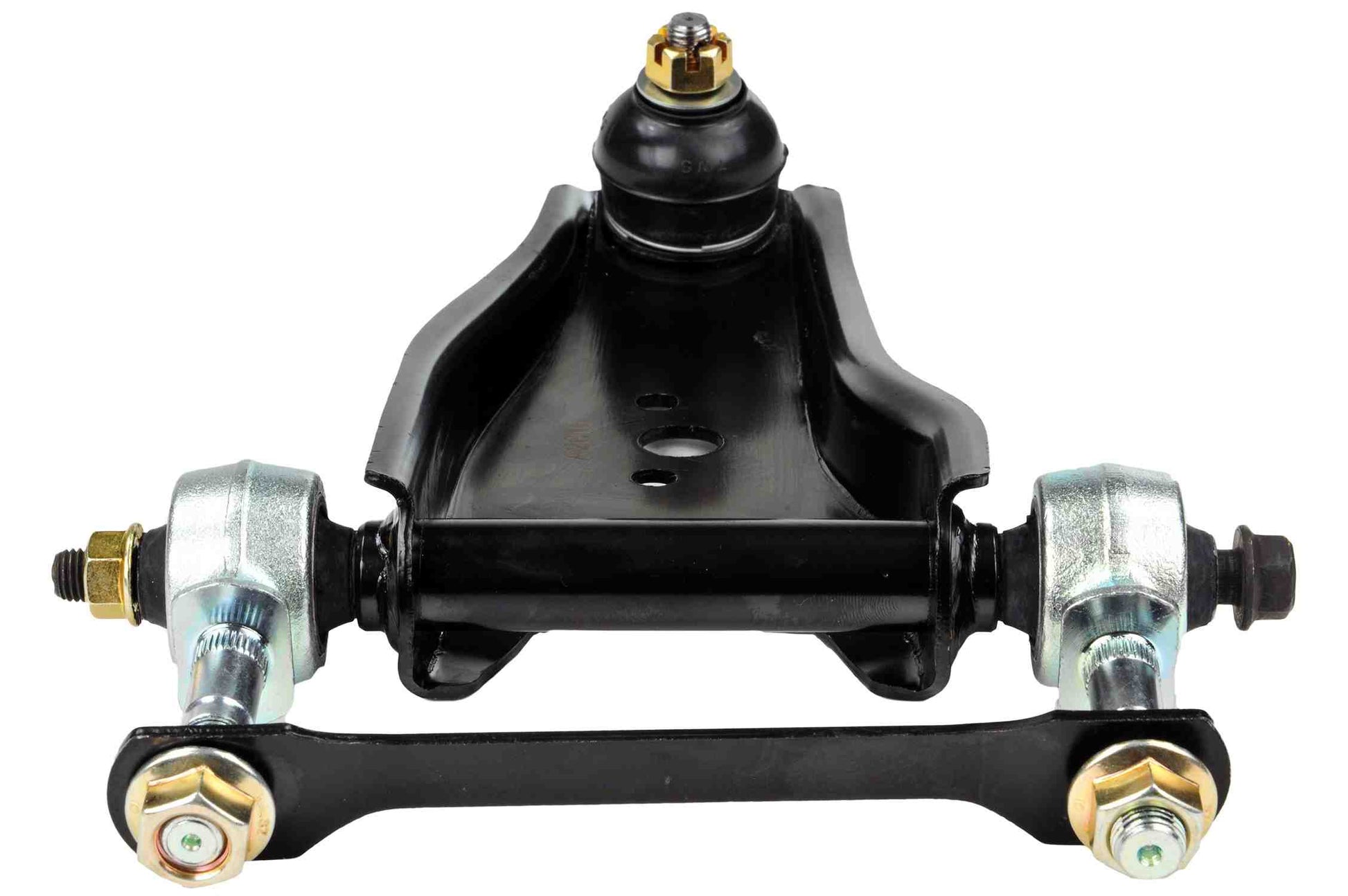 Angle View of Front Upper Right Suspension Control Arm and Ball Joint Assembly MEVOTECH CMS60145