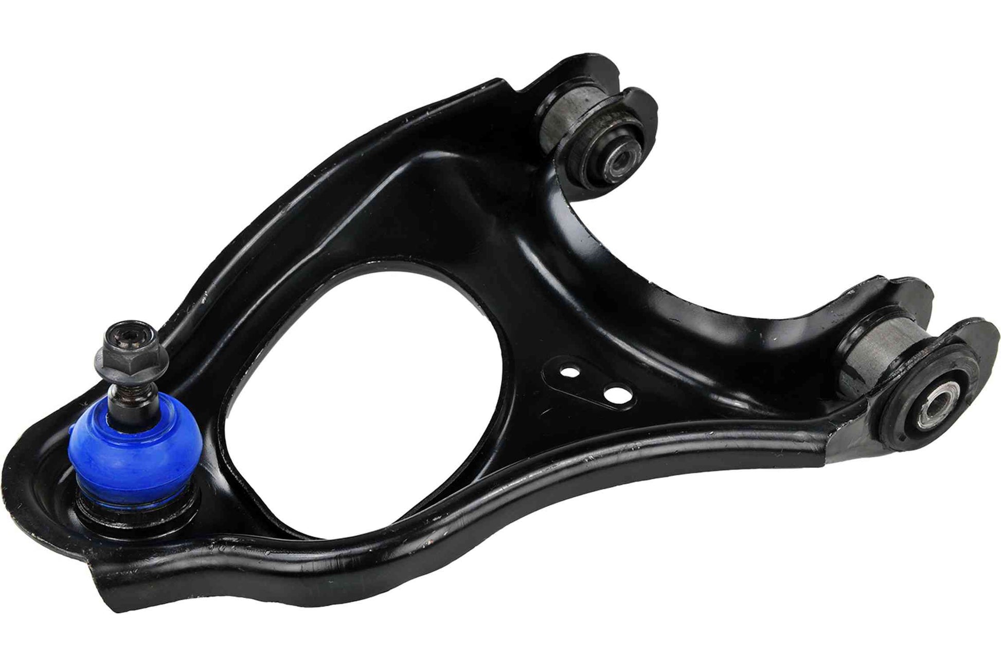 Front View of Rear Upper Left Suspension Control Arm and Ball Joint Assembly MEVOTECH CMS60180