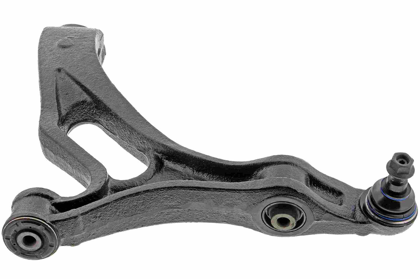 Side View of Front Right Suspension Control Arm and Ball Joint Assembly MEVOTECH CMS70102