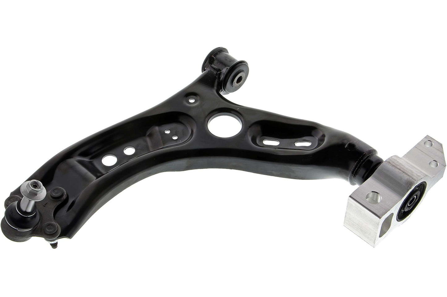 Front View of Front Left Suspension Control Arm and Ball Joint Assembly MEVOTECH CMS701116