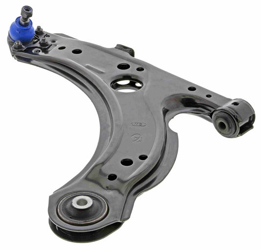 Angle View of Front Left Suspension Control Arm and Ball Joint Assembly MEVOTECH CMS701121