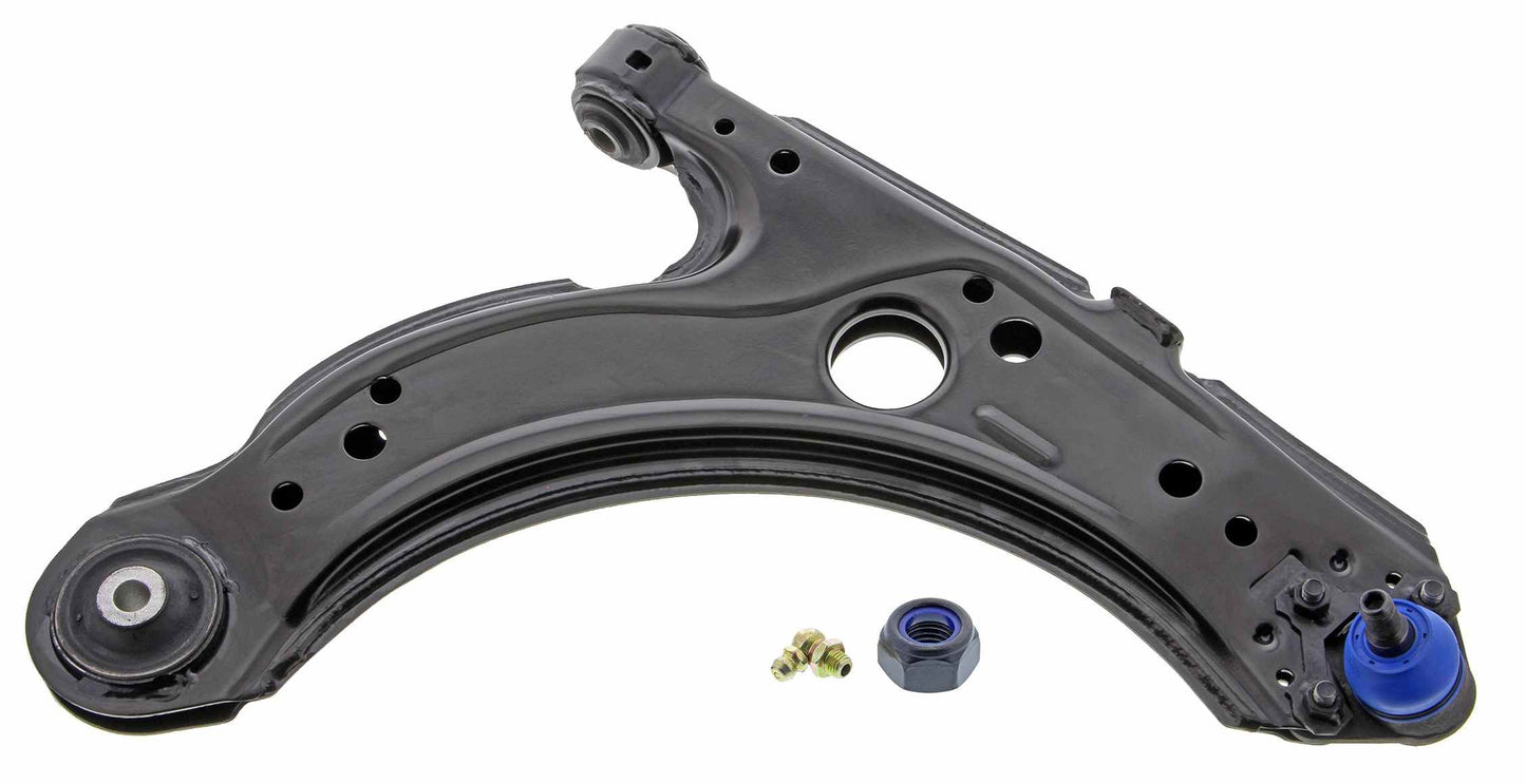 Front View of Front Right Suspension Control Arm and Ball Joint Assembly MEVOTECH CMS701122