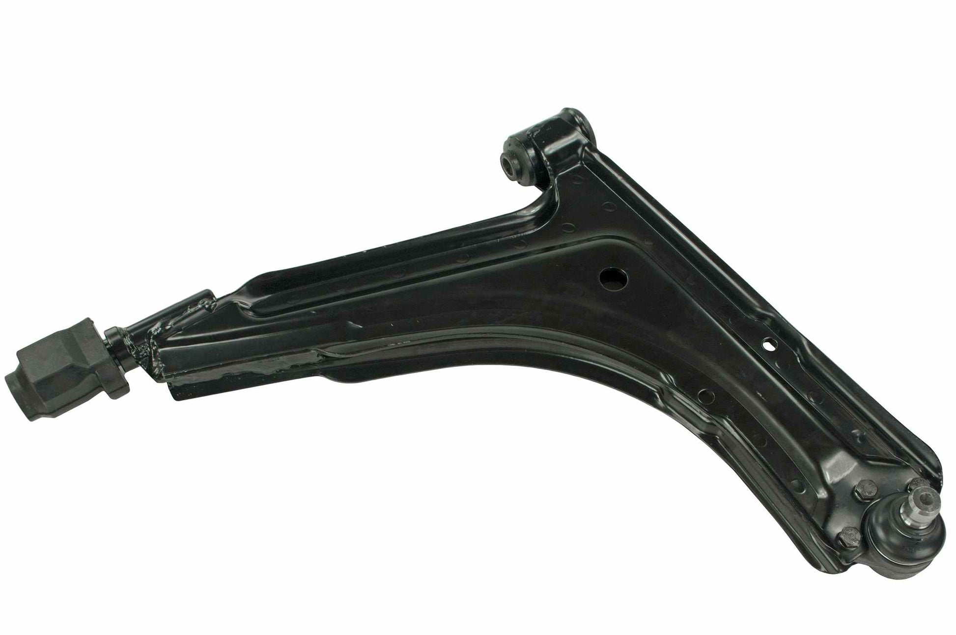 Front View of Front Left Suspension Control Arm and Ball Joint Assembly MEVOTECH CMS70114