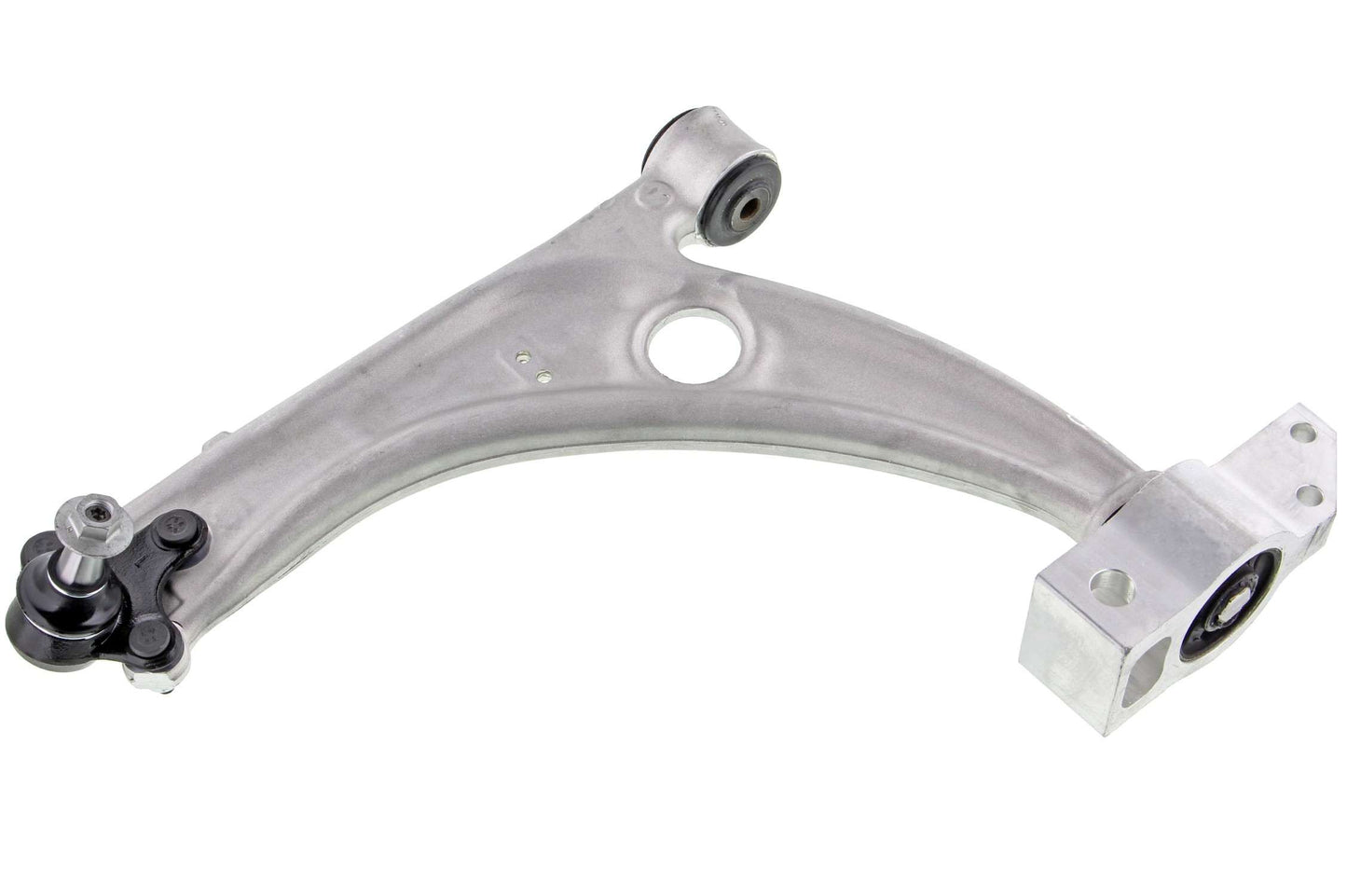 Front View of Front Left Suspension Control Arm and Ball Joint Assembly MEVOTECH CMS70121