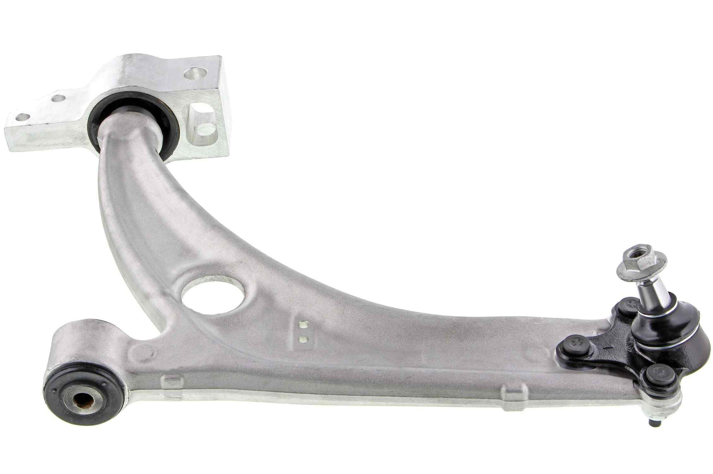 Side View of Front Left Suspension Control Arm and Ball Joint Assembly MEVOTECH CMS70121