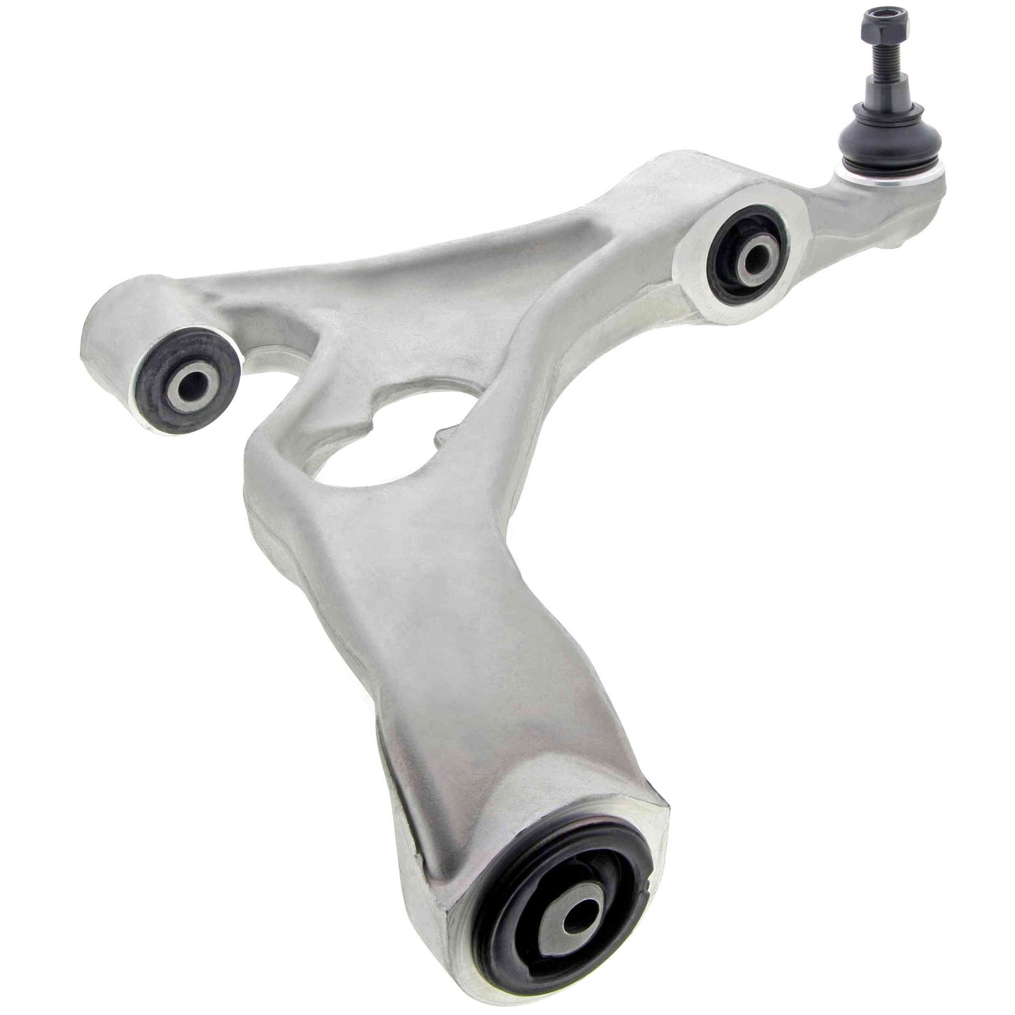 Angle View of Front Left Suspension Control Arm and Ball Joint Assembly MEVOTECH CMS70124