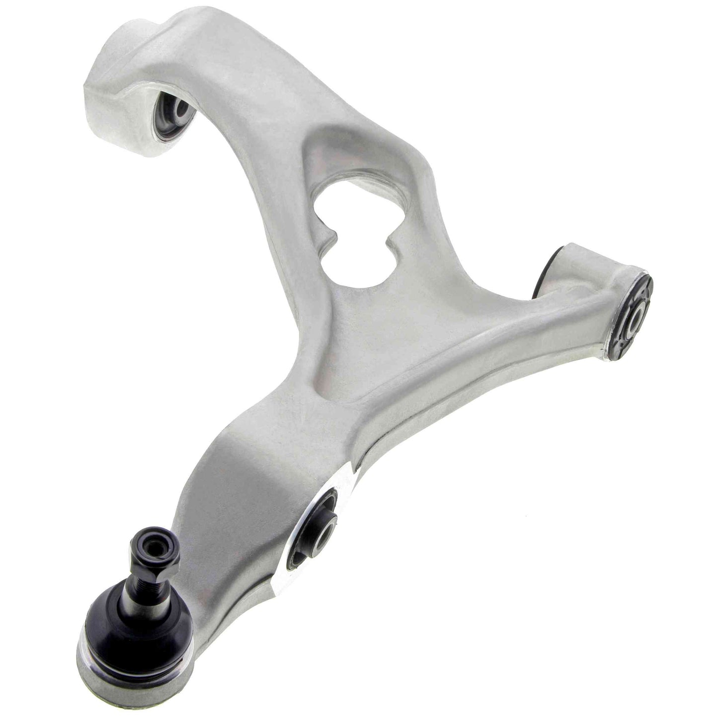 Front View of Front Left Suspension Control Arm and Ball Joint Assembly MEVOTECH CMS70124