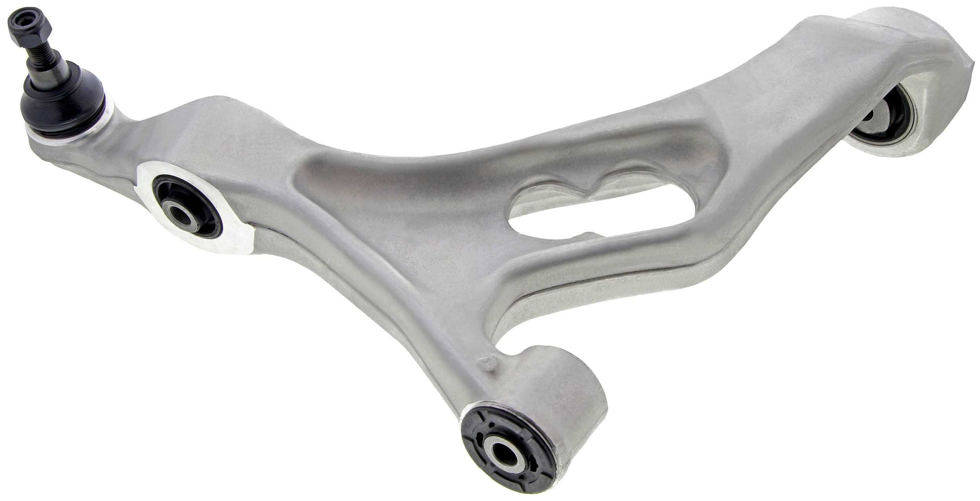 Side View of Front Left Suspension Control Arm and Ball Joint Assembly MEVOTECH CMS70124