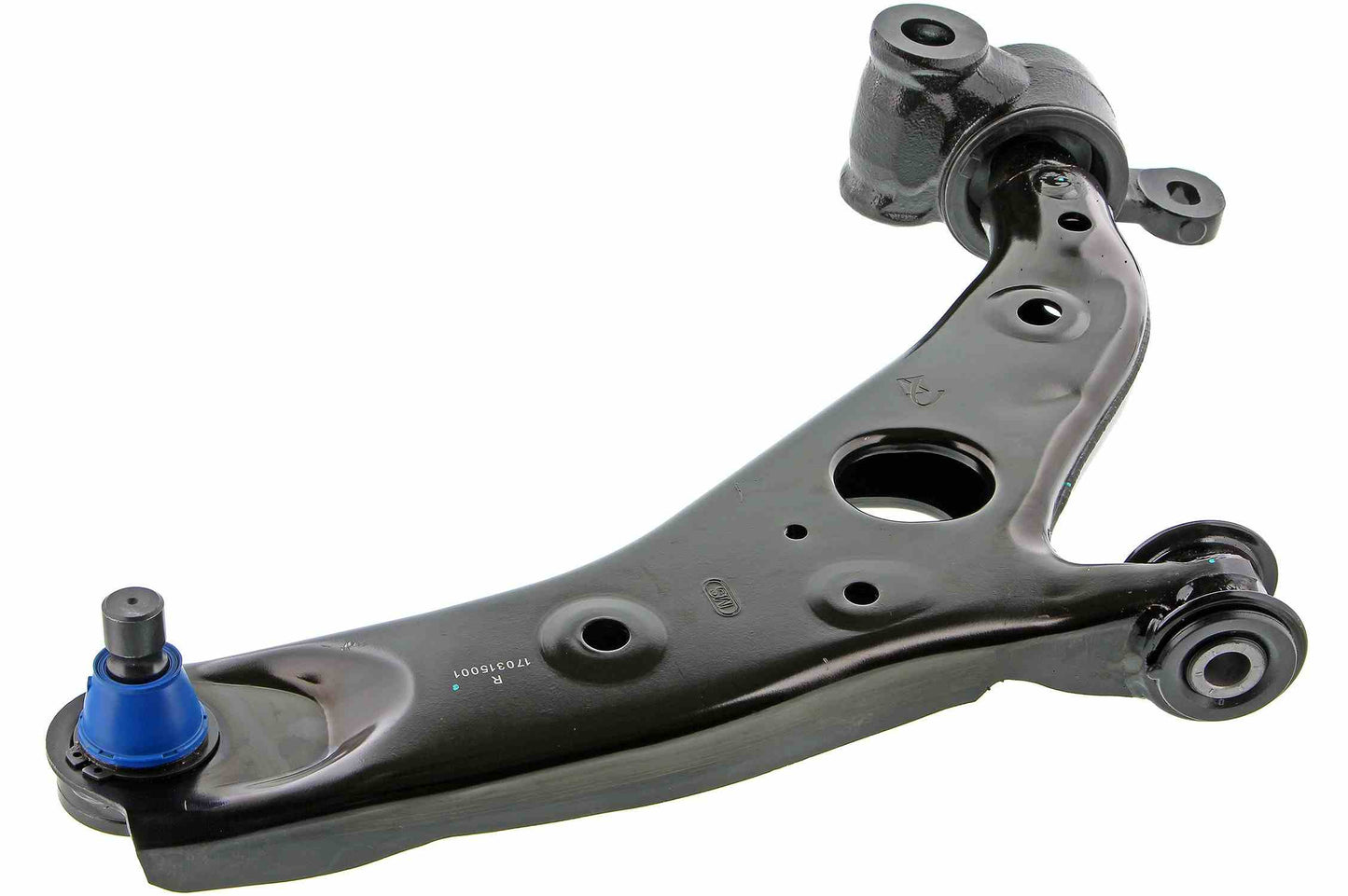 Side View of Front Right Suspension Control Arm and Ball Joint Assembly MEVOTECH CMS761184