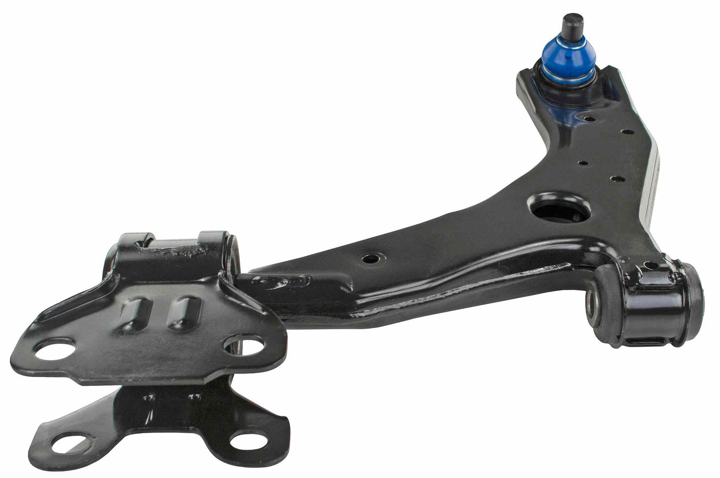 Angle View of Front Left Suspension Control Arm and Ball Joint Assembly MEVOTECH CMS76151