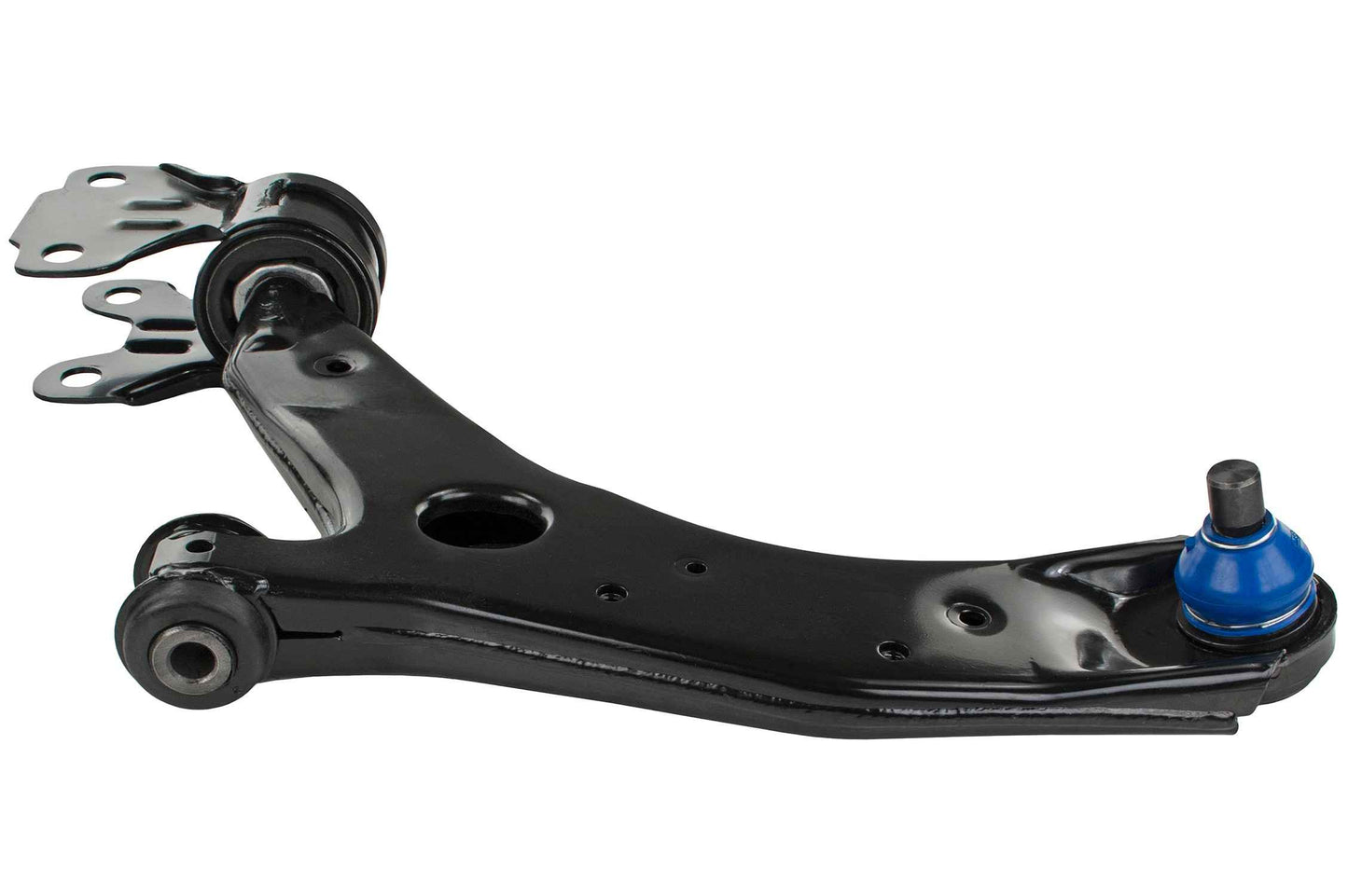 Side View of Front Left Suspension Control Arm and Ball Joint Assembly MEVOTECH CMS76151