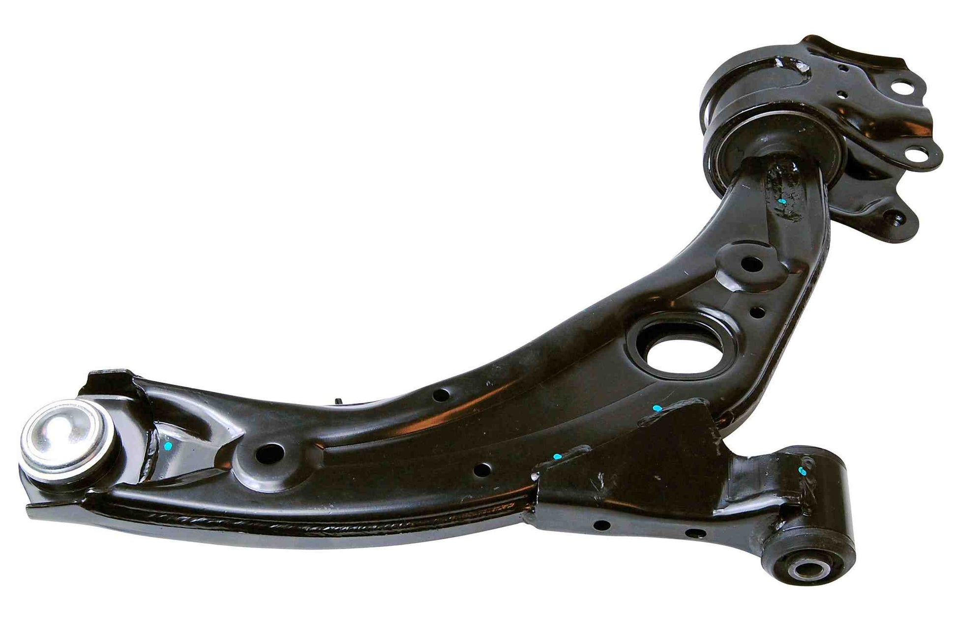 Back View of Front Left Suspension Control Arm and Ball Joint Assembly MEVOTECH CMS76168