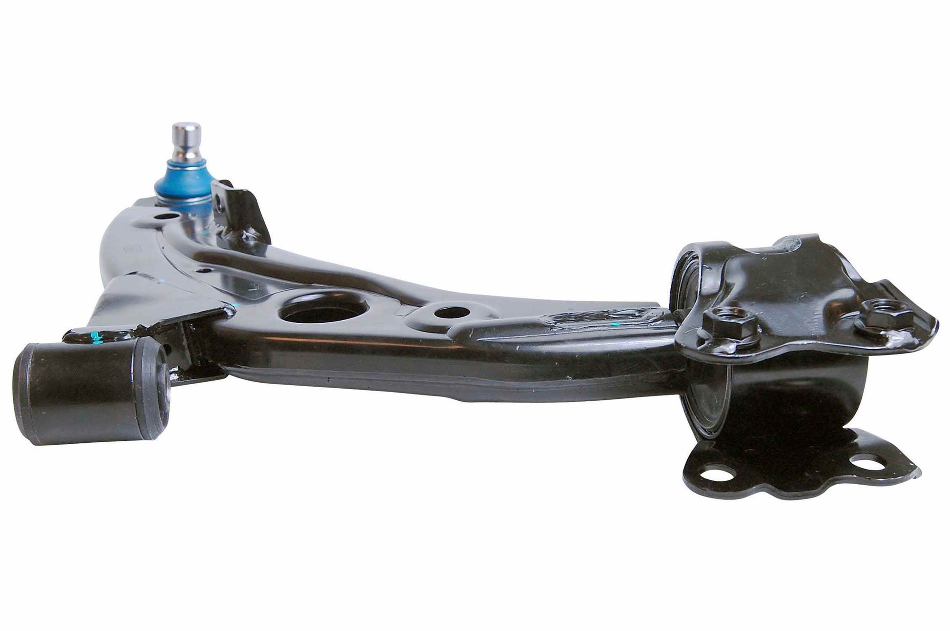 Angle View of Front Right Suspension Control Arm and Ball Joint Assembly MEVOTECH CMS76169