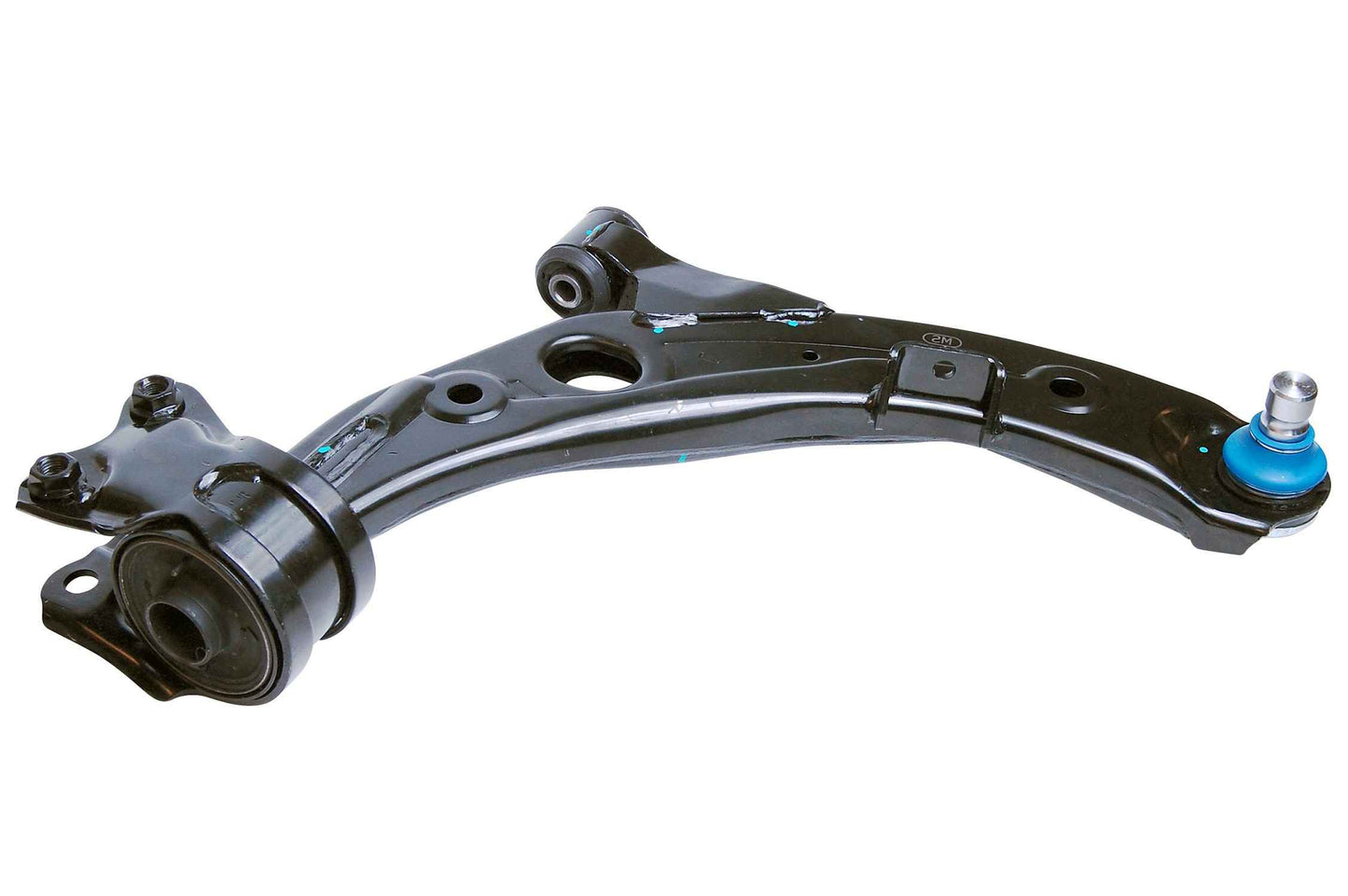 Front View of Front Right Suspension Control Arm and Ball Joint Assembly MEVOTECH CMS76169