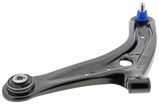 Angle View of Front Left Suspension Control Arm and Ball Joint Assembly MEVOTECH CMS76179