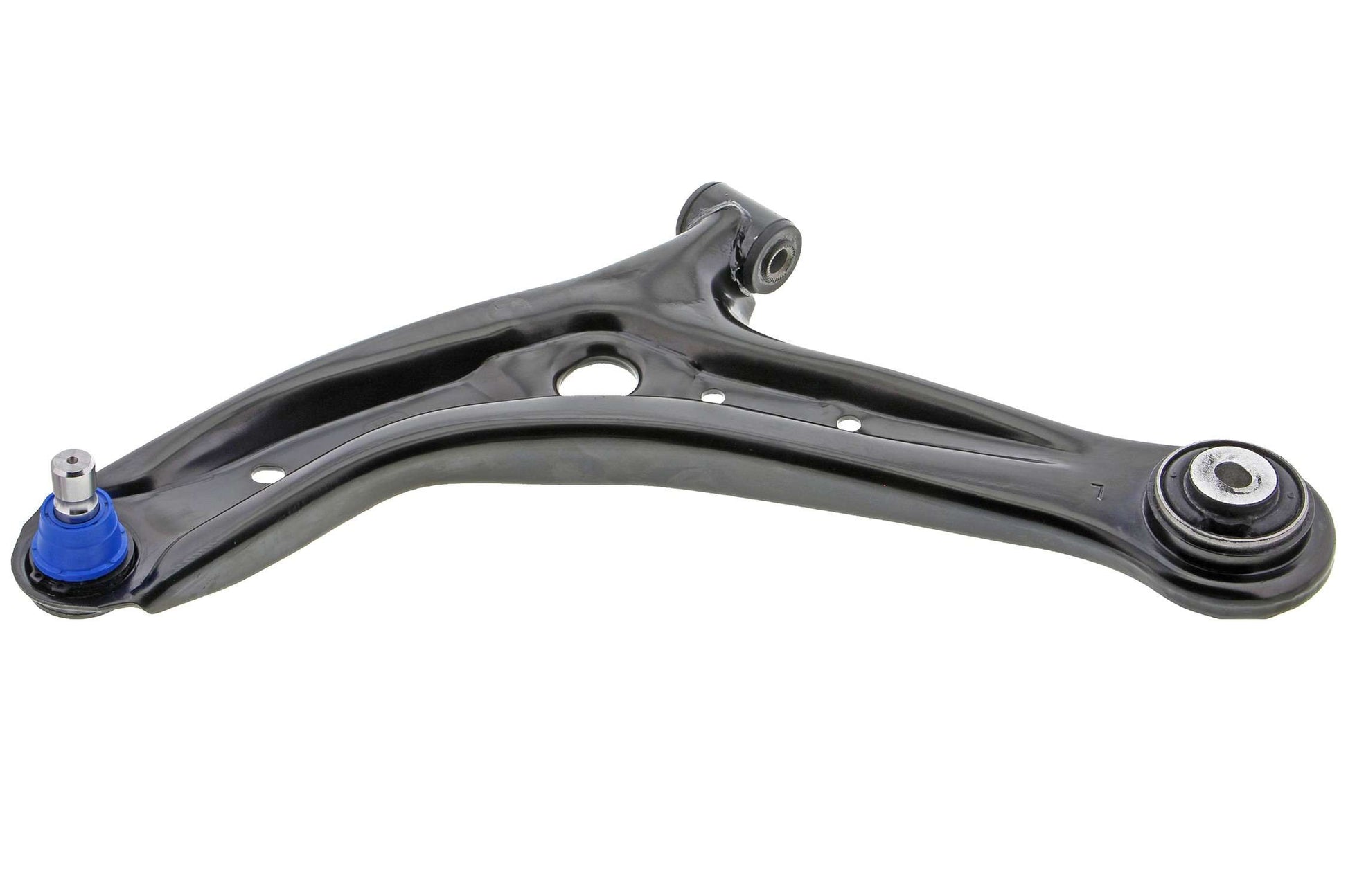 Front View of Front Left Suspension Control Arm and Ball Joint Assembly MEVOTECH CMS76179