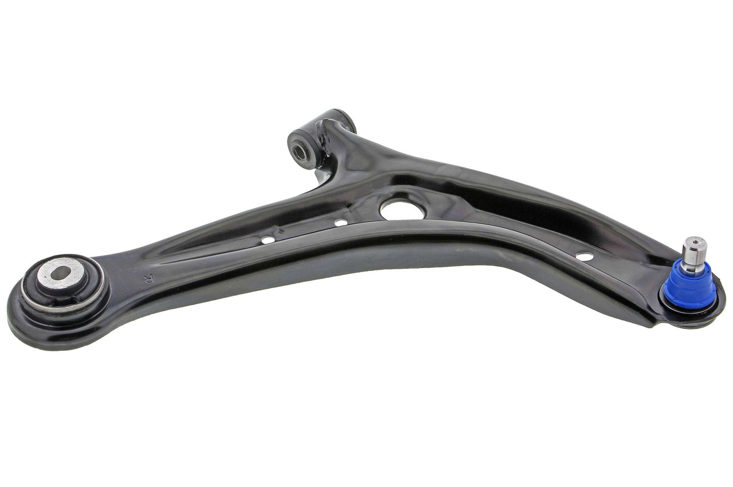 Front View of Front Right Suspension Control Arm and Ball Joint Assembly MEVOTECH CMS76180