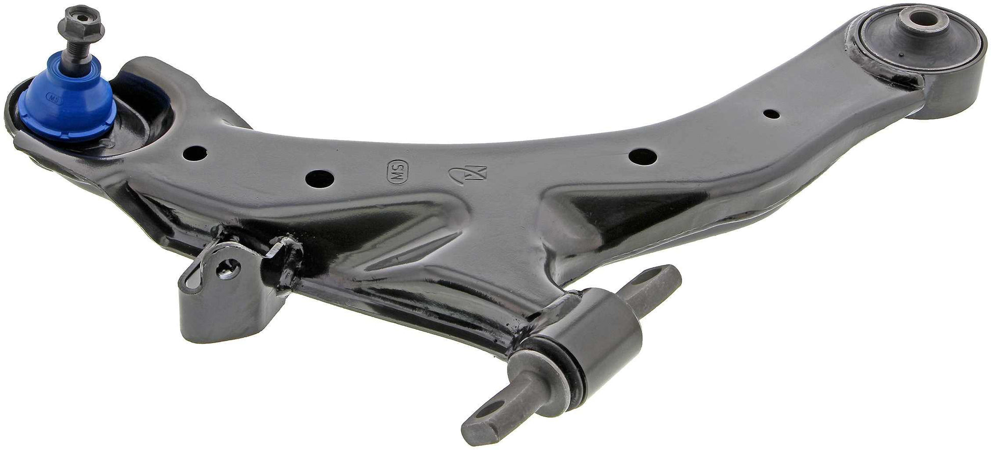 Side View of Front Right Suspension Control Arm and Ball Joint Assembly MEVOTECH CMS80101