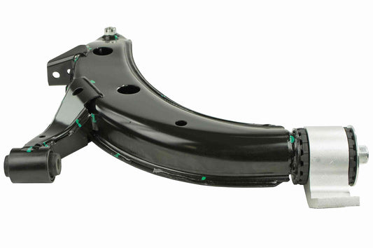 Angle View of Front Left Suspension Control Arm and Ball Joint Assembly MEVOTECH CMS801039