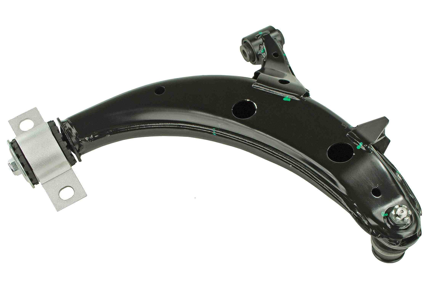 Front View of Front Left Suspension Control Arm and Ball Joint Assembly MEVOTECH CMS801039