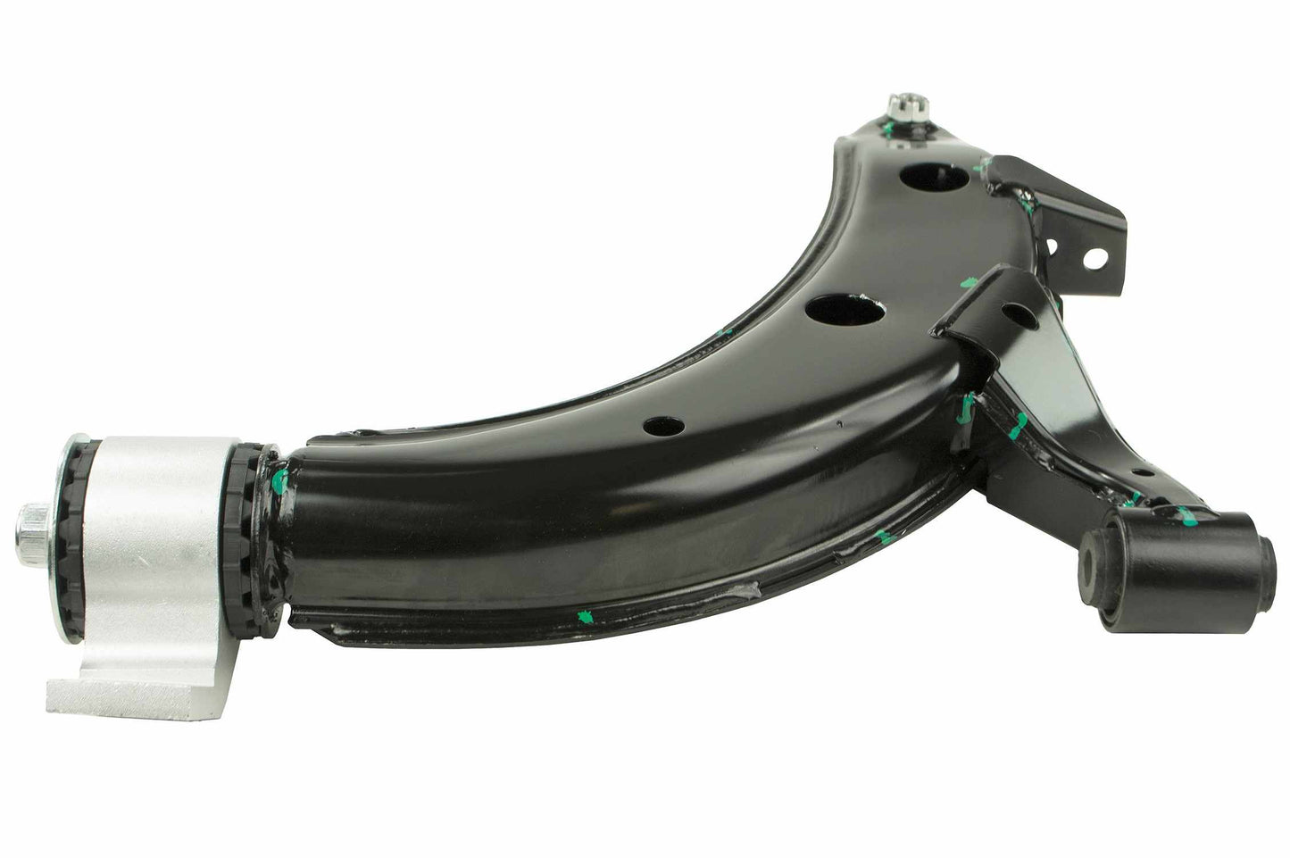 Angle View of Front Right Suspension Control Arm and Ball Joint Assembly MEVOTECH CMS801040