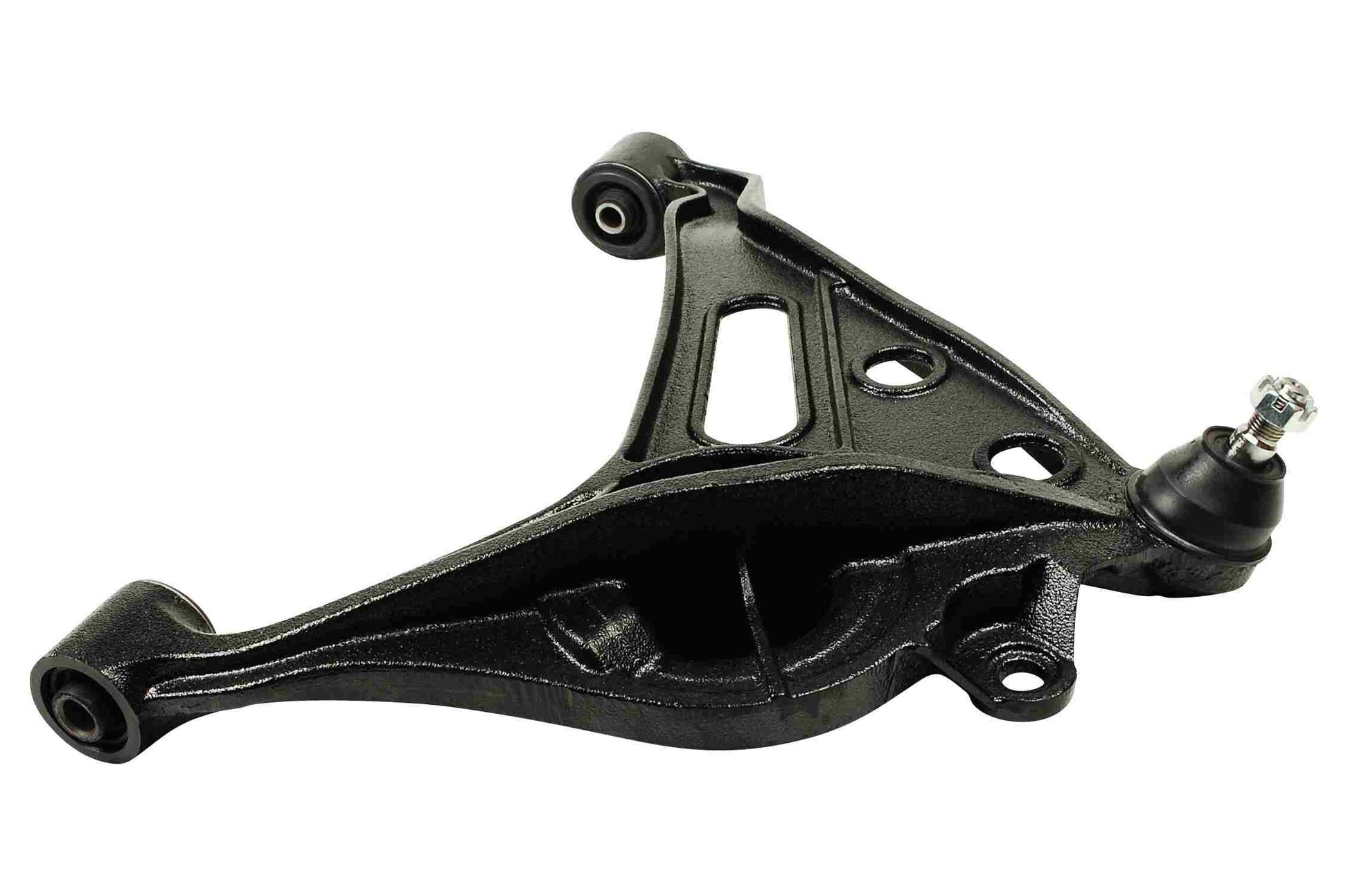 Side View of Front Left Suspension Control Arm and Ball Joint Assembly MEVOTECH CMS80105