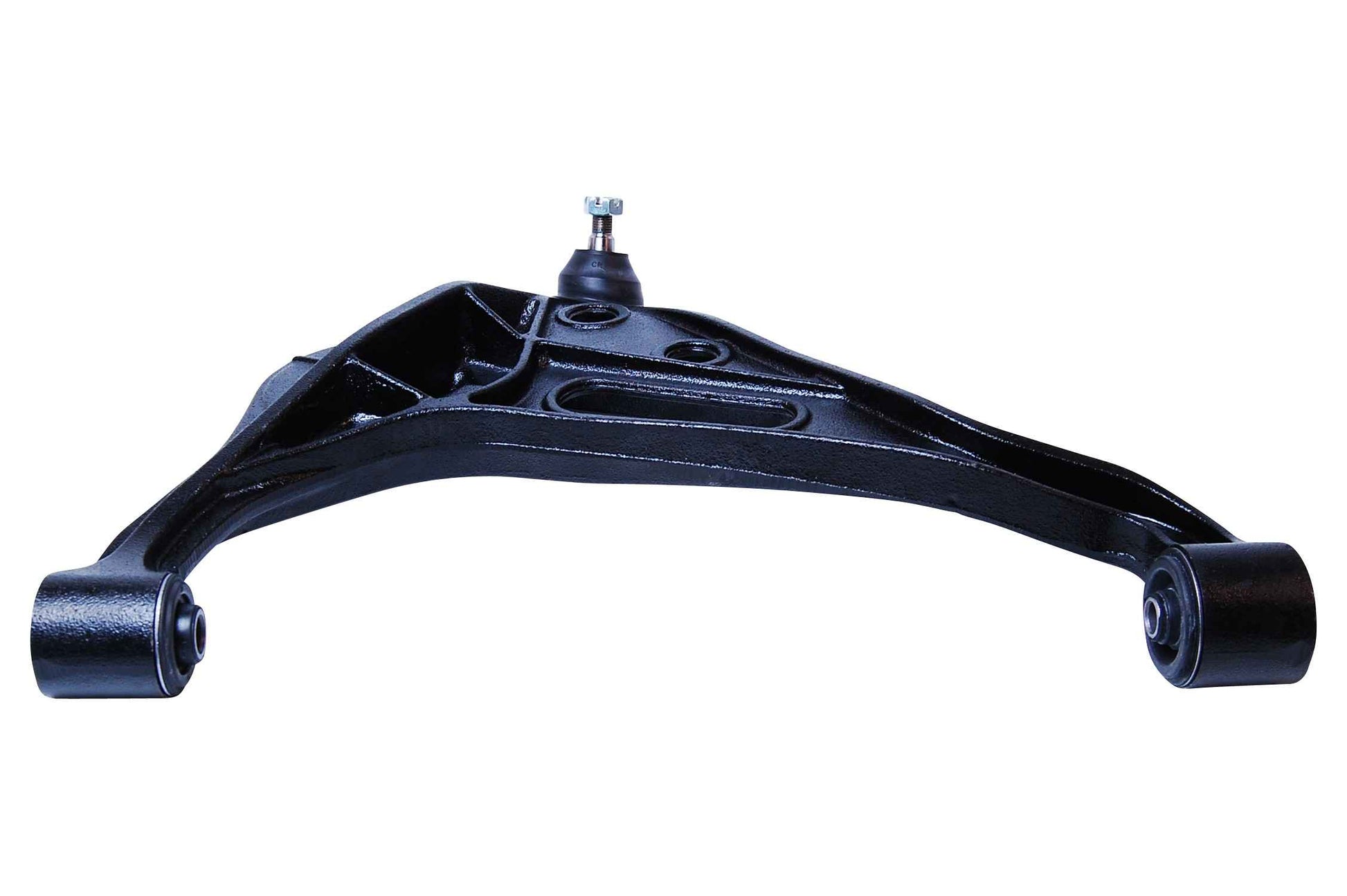 Angle View of Front Right Suspension Control Arm and Ball Joint Assembly MEVOTECH CMS80106