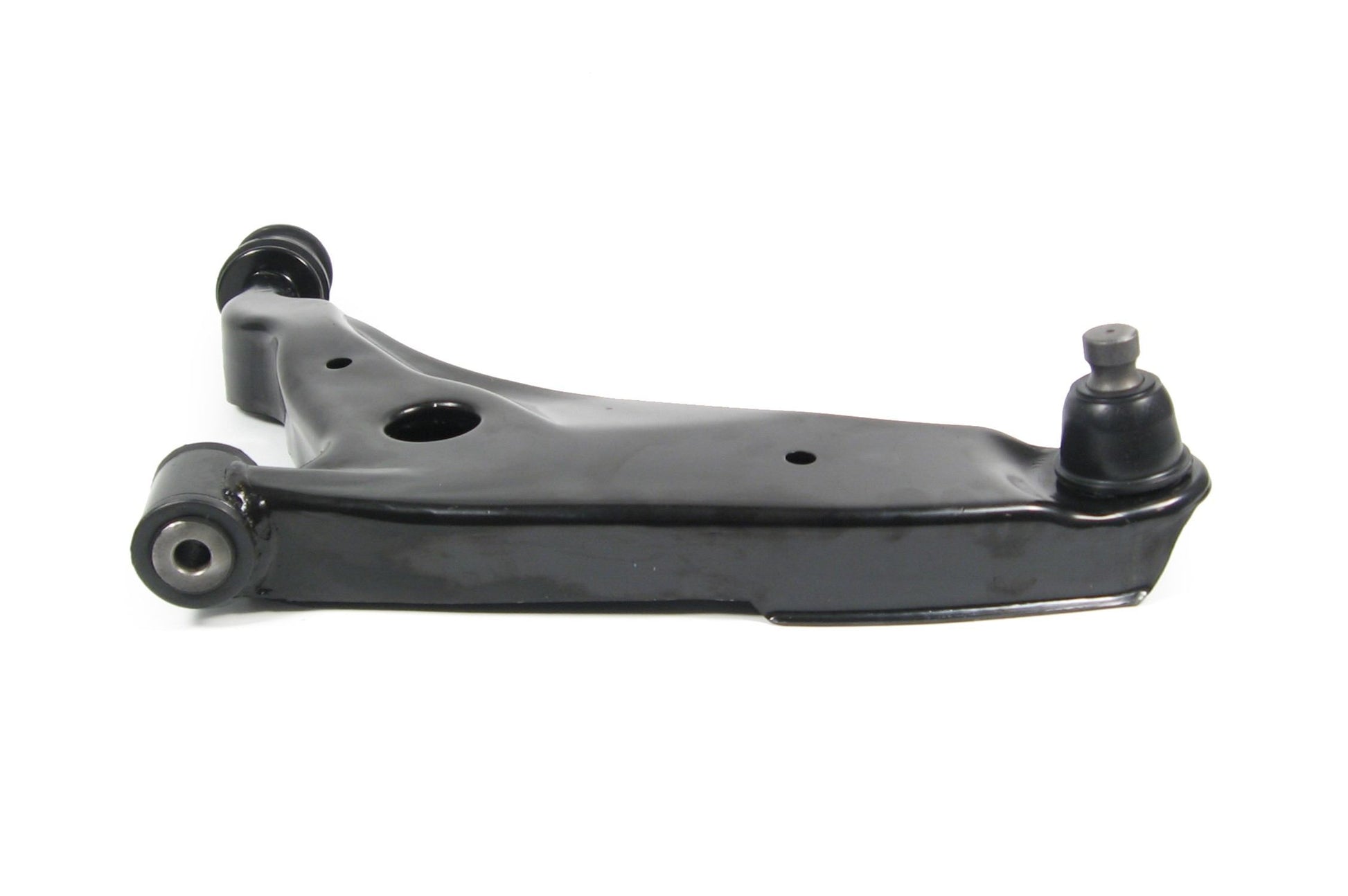 Side View of Front Right Suspension Control Arm and Ball Joint Assembly MEVOTECH CMS80110