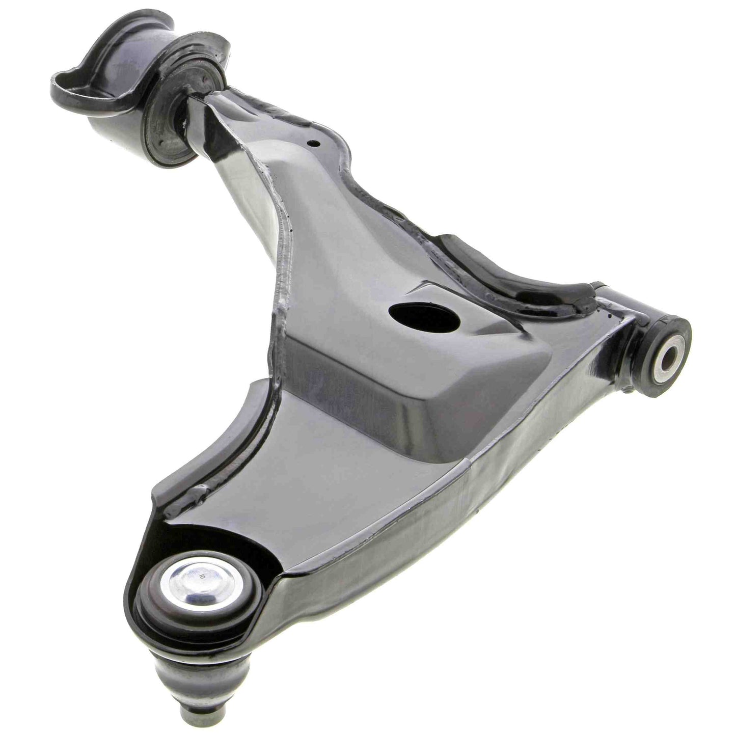 Back View of Front Left Suspension Control Arm and Ball Joint Assembly MEVOTECH CMS80111