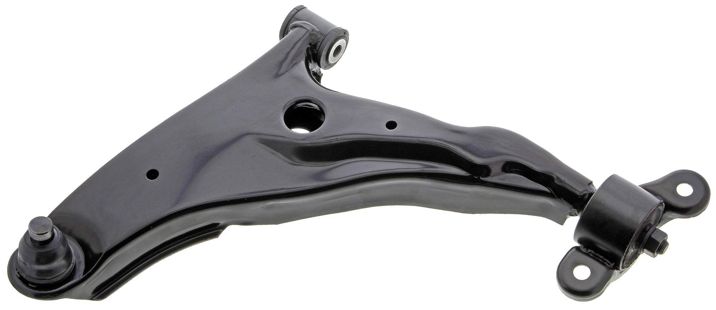 Front View of Front Left Suspension Control Arm and Ball Joint Assembly MEVOTECH CMS80111