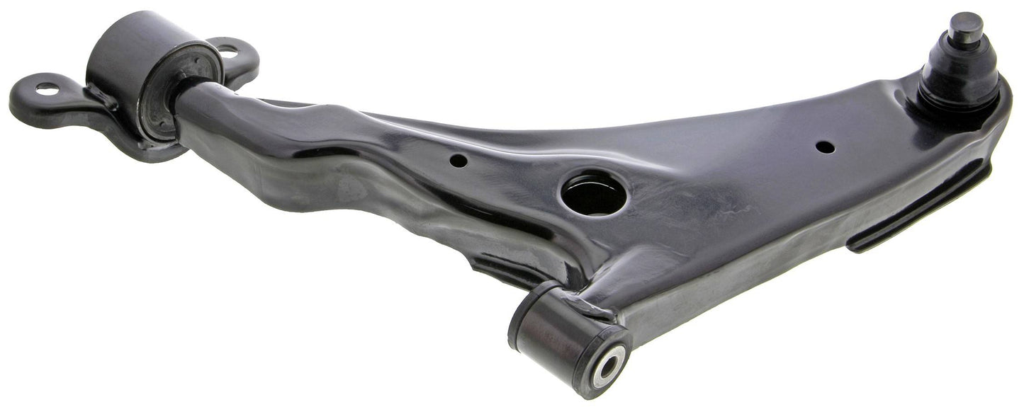 Side View of Front Left Suspension Control Arm and Ball Joint Assembly MEVOTECH CMS80111