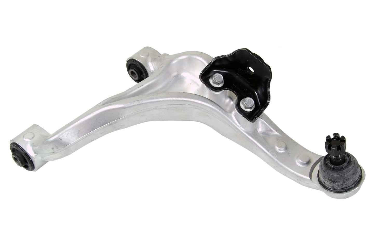 Front View of Rear Upper Left Suspension Control Arm and Ball Joint Assembly MEVOTECH CMS801125