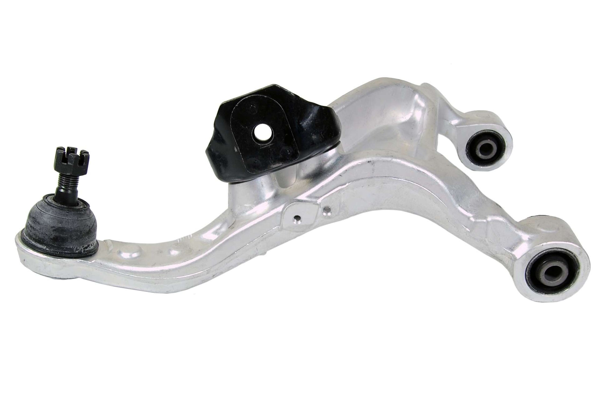 Side View of Rear Upper Left Suspension Control Arm and Ball Joint Assembly MEVOTECH CMS801125