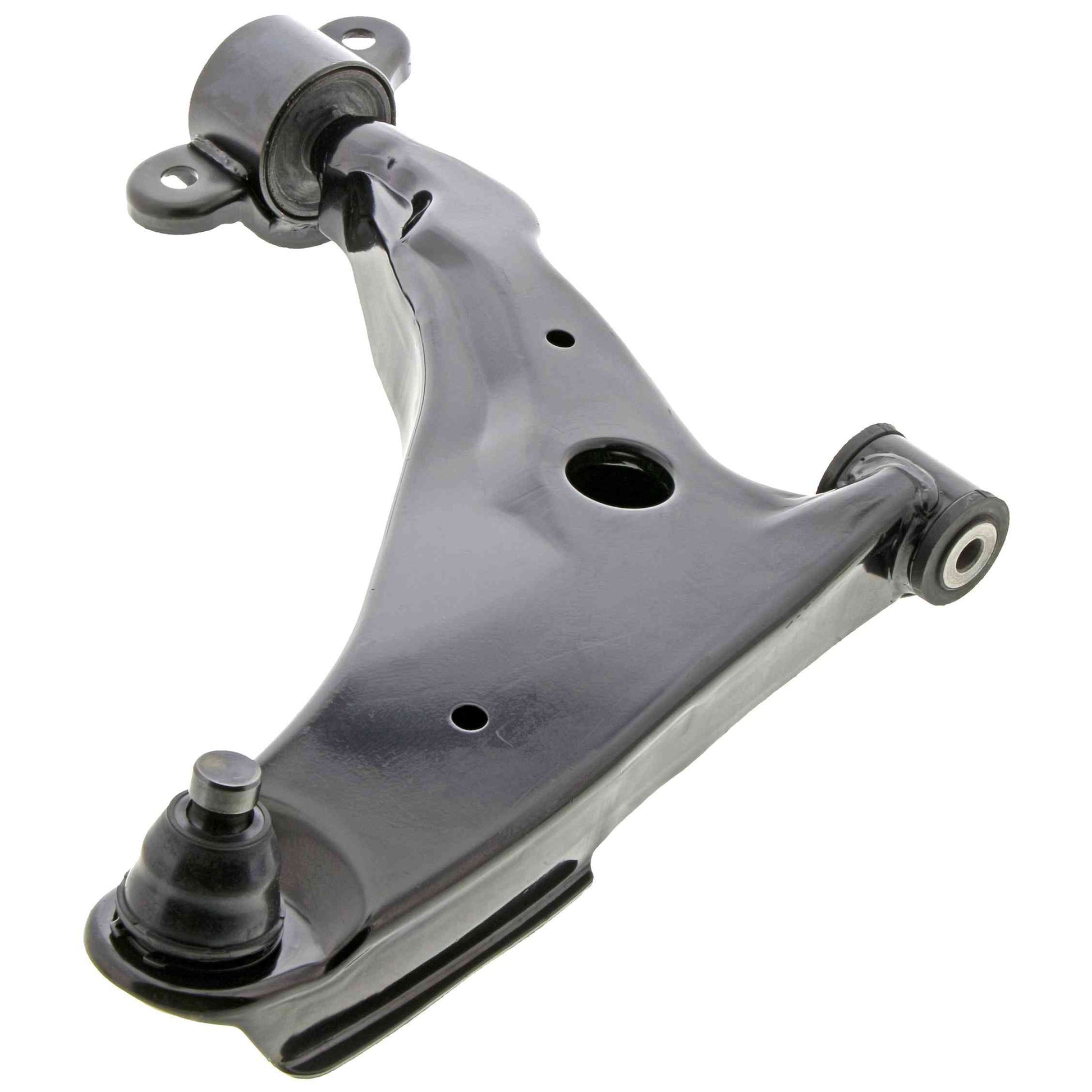 Front View of Front Right Suspension Control Arm and Ball Joint Assembly MEVOTECH CMS80112