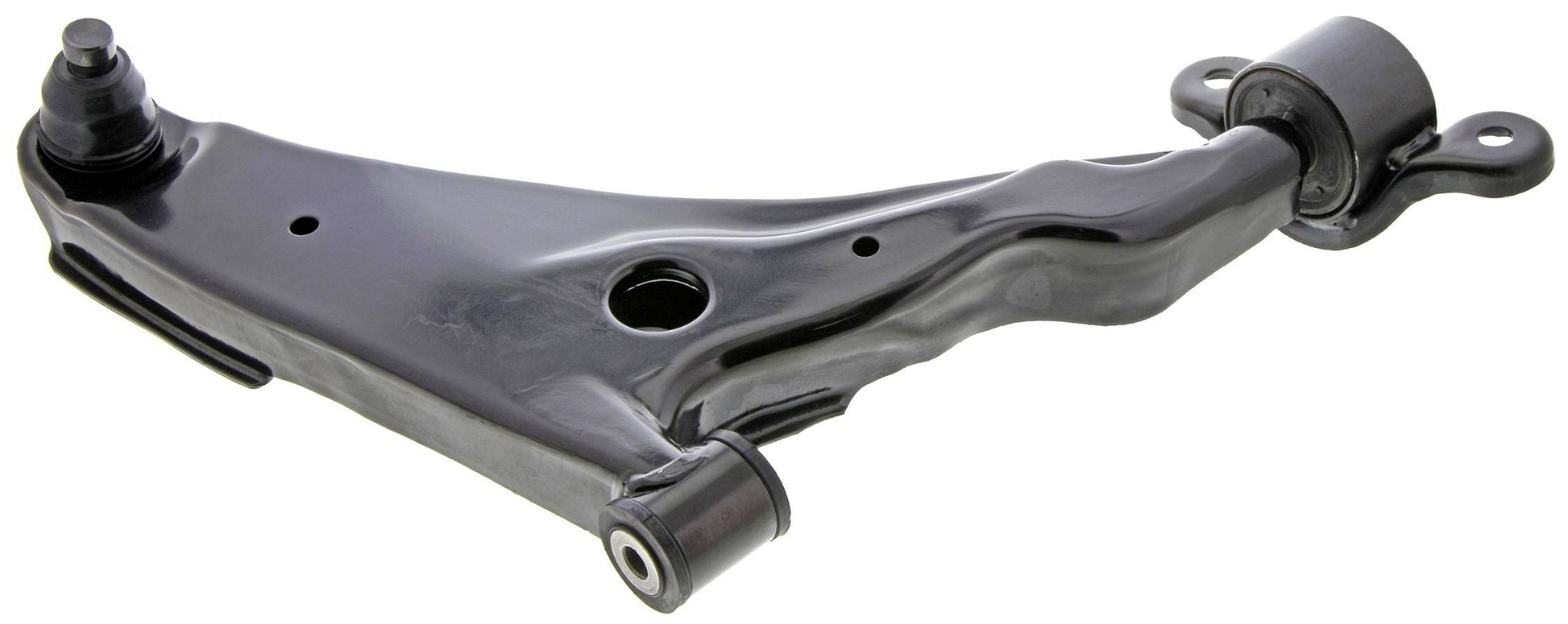 Side View of Front Right Suspension Control Arm and Ball Joint Assembly MEVOTECH CMS80112