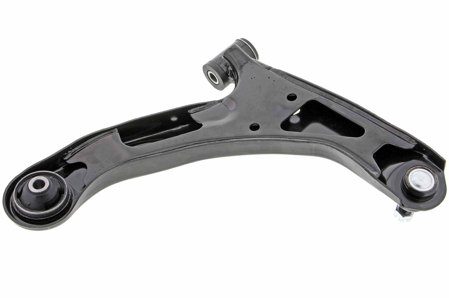 Back View of Front Left Suspension Control Arm and Ball Joint Assembly MEVOTECH CMS80113