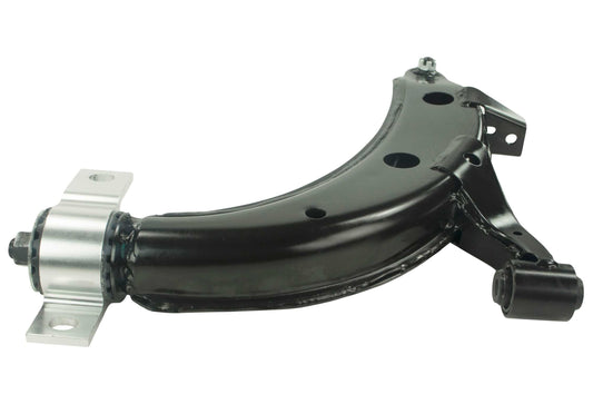 Angle View of Front Right Suspension Control Arm and Ball Joint Assembly MEVOTECH CMS801143