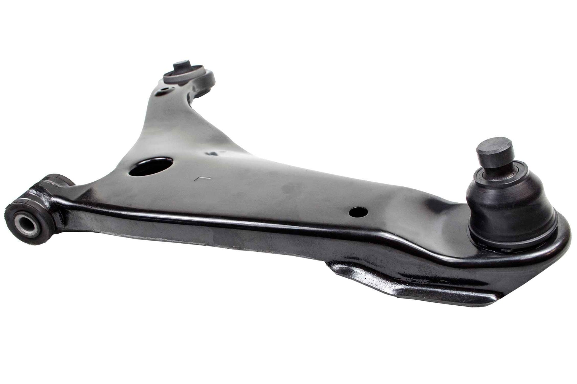 Side View of Front Left Suspension Control Arm and Ball Joint Assembly MEVOTECH CMS801154