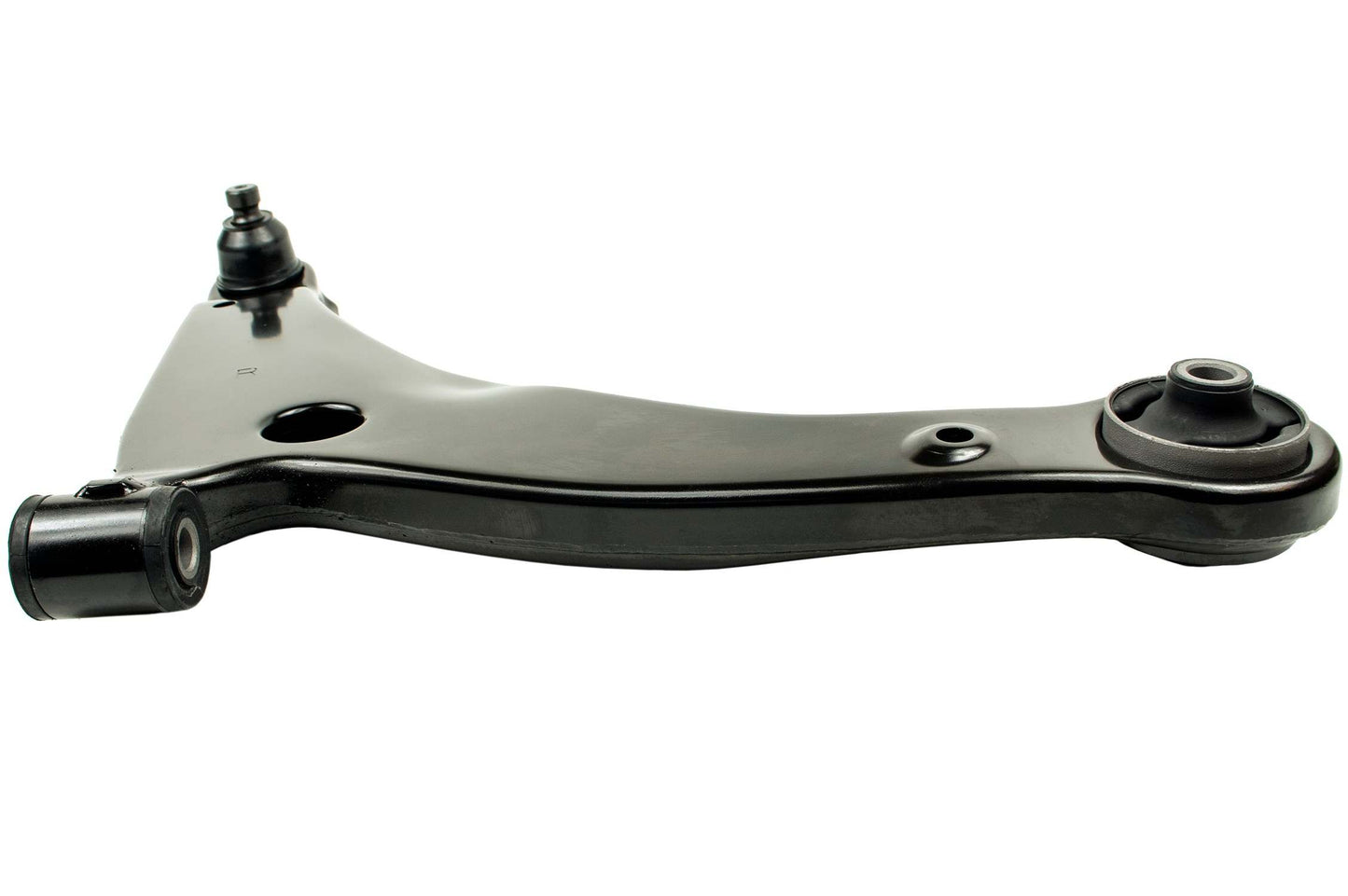 Angle View of Front Right Suspension Control Arm and Ball Joint Assembly MEVOTECH CMS801155