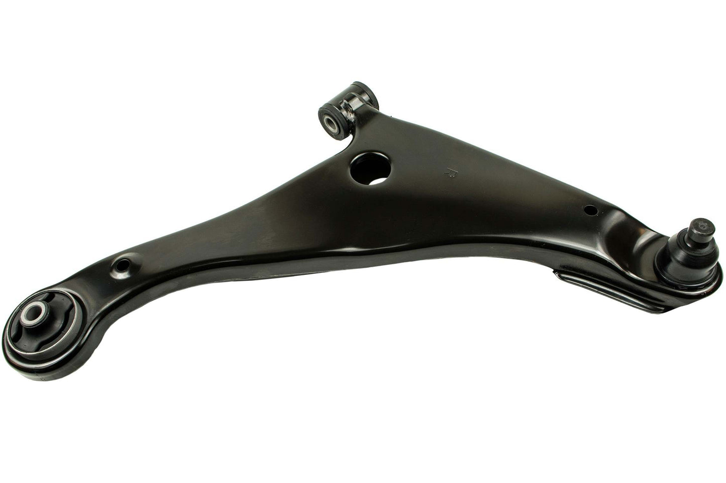 Front View of Front Right Suspension Control Arm and Ball Joint Assembly MEVOTECH CMS801155