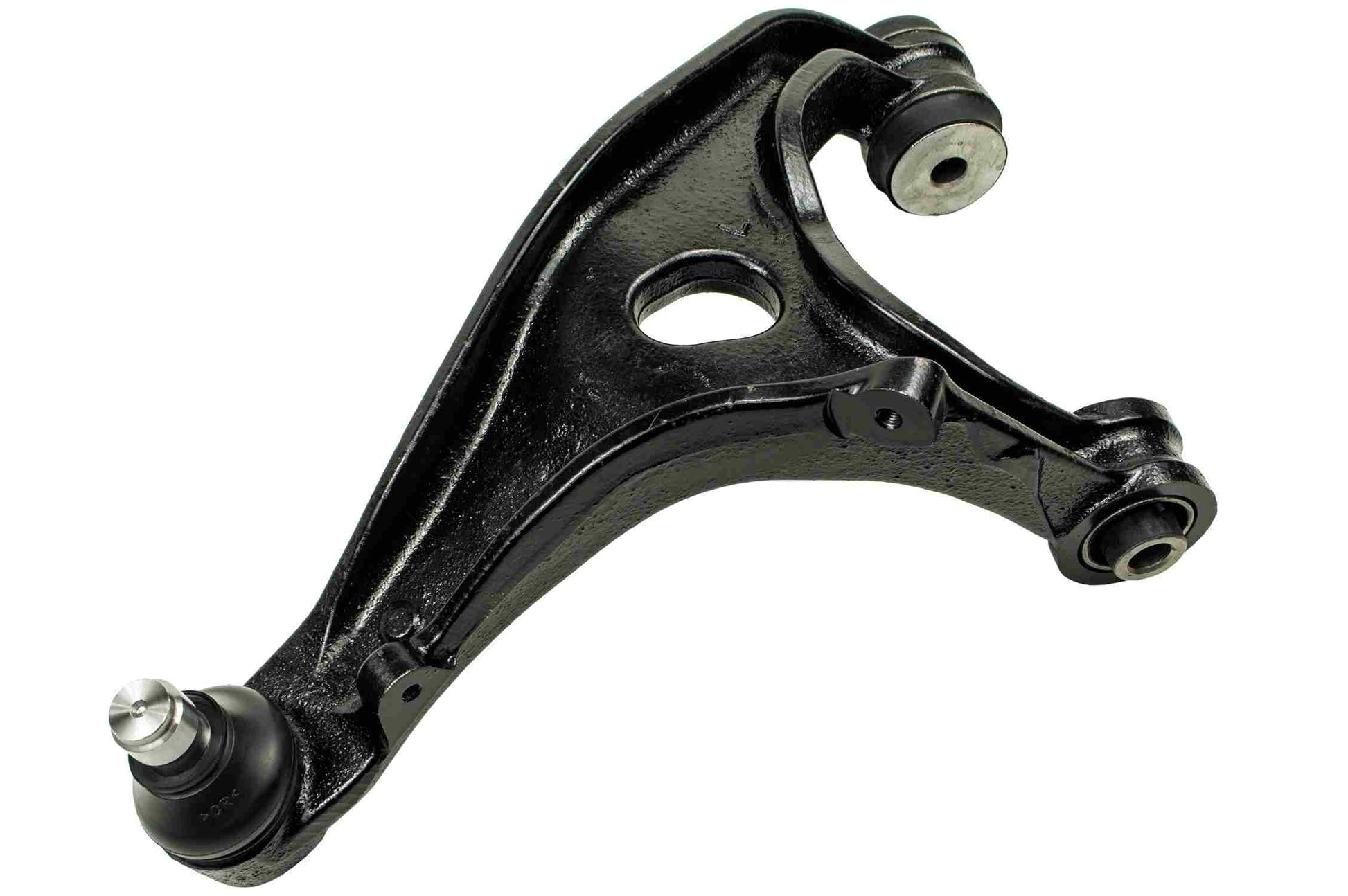 Front View of Rear Upper Left Suspension Control Arm and Ball Joint Assembly MEVOTECH CMS801180