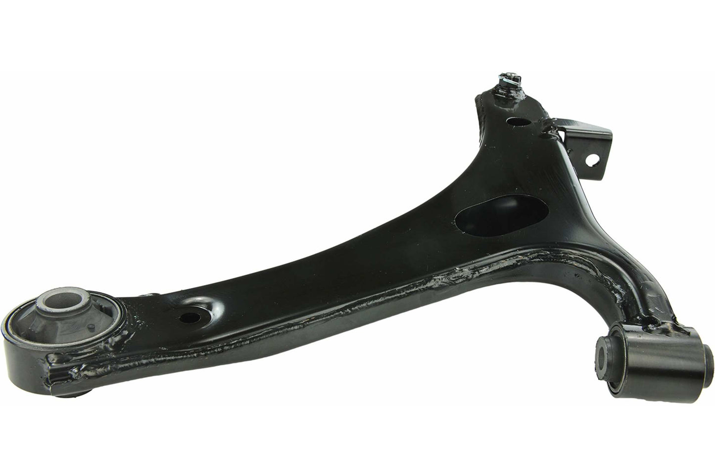 Angle View of Front Right Suspension Control Arm and Ball Joint Assembly MEVOTECH CMS801192